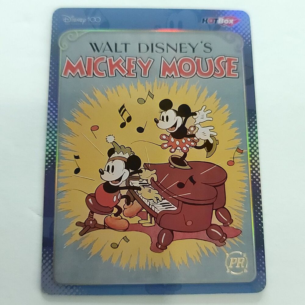 Piano Dancing KAKAWOW Disney 100 Hot Box Mickey Mouse Poster PR Holo HDM-HB-15